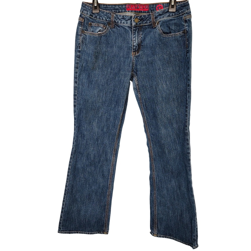 New York & Company Curvy Soho Bootcut Jeans Womens 10 Petite‎ Blue Medium Wash